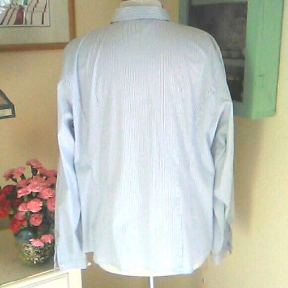 Marina Sport Striped, Ruffled Blouse. - Picture 5 of 12